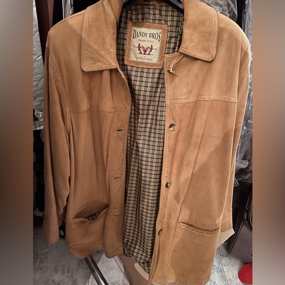 Leather suede jacket (unisex)